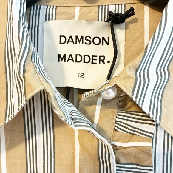 Damson Madder NWT Kylie ruffled button down long sleeve shirt size UK12(US 8) - Picture 16 of 16